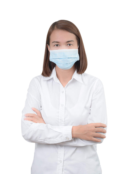 Face Mask Ear Loop - 50 Pcs Disposable Non-Toxic Dust and Filter Mask for Cleaning Blue