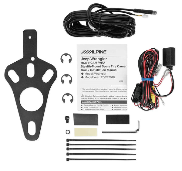 Alpine Rear View Camera System for Jeep Wrangler 2007-Up