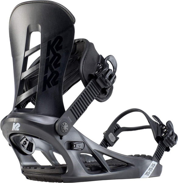 K2 Snowboarding Sonic Men's Adjustable Strap Snowboard Bindings 2020(Black,Large)