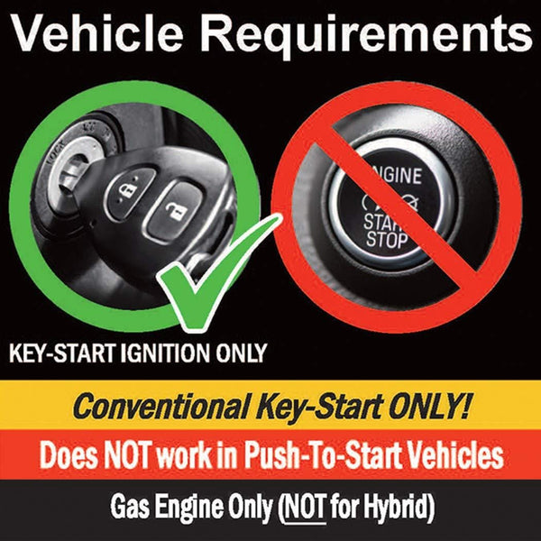 Remote Start Kit for Jeep Wrangler 2007-2018 Key-to-Start - Plug-n-Play - Use Your Factory Remotes to Remote Start Your Jeep - Easy 10 Minute Installation