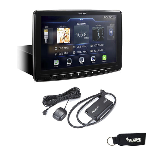 Alpine iLX-F309 HALO9 Receiver w/ 9-inch Touch Screen, Single-DIN Mounting, Includes SXV300 SiriusXM Tuner