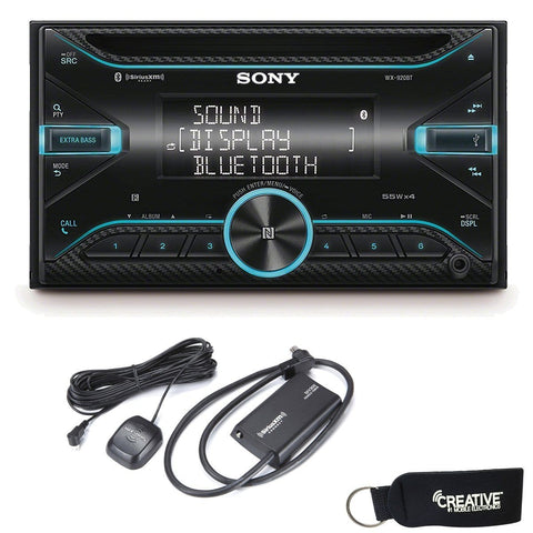 Sony WX-920BT Double-DIN Bluetooth & CD Receiver with SXV300 SiriusXM Satellite Radio Tuner