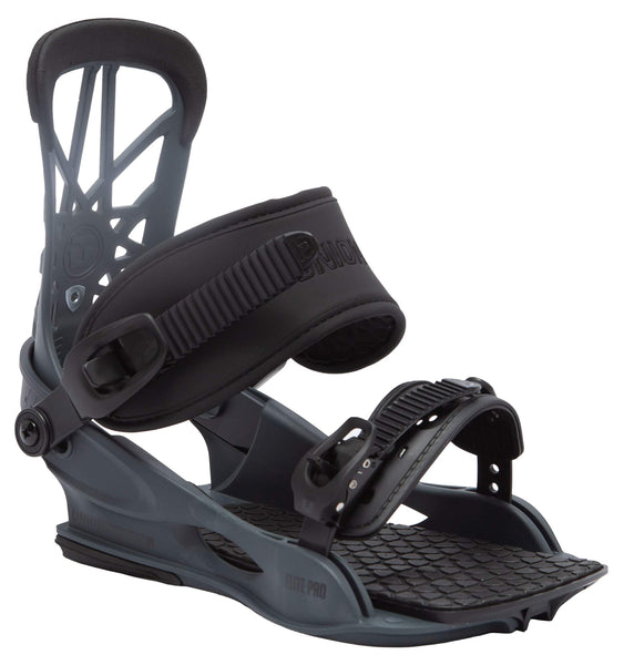 Union Flite Pro Snowboard Bindings Mens Sz M (8-10) Dark Grey