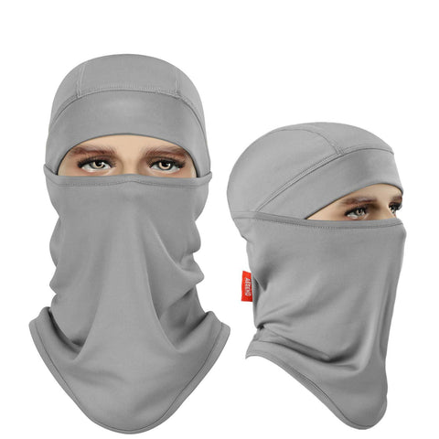 aegend Balaclava Windproof Ski Mask Winter Motorcycle Neck Warmer Tactical Balaclava Hood Polyester Fleece Women Men Youth Snowboard Hat Outdoors Helmet Liner Mask, Black,White,Grey,Pink,1 Piece