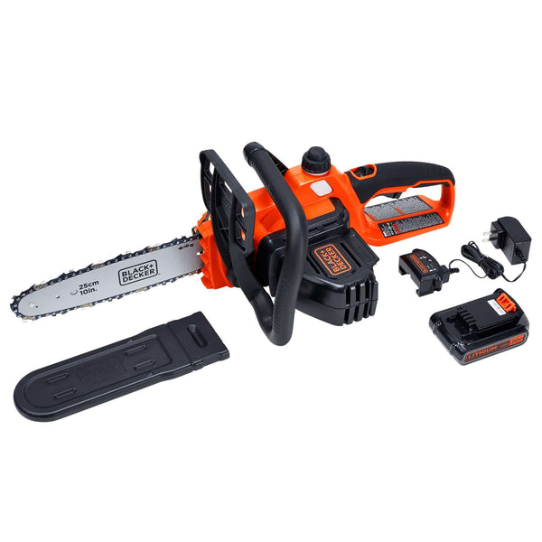 BLACK+DECKER 20V MAX Cordless Chainsaw, 10-Inch (LCS1020)