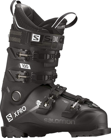 SALOMON X Pro 100 Ski Boots Black/Metallic Black/White Mens Sz 11.5/12 (29/29.5)