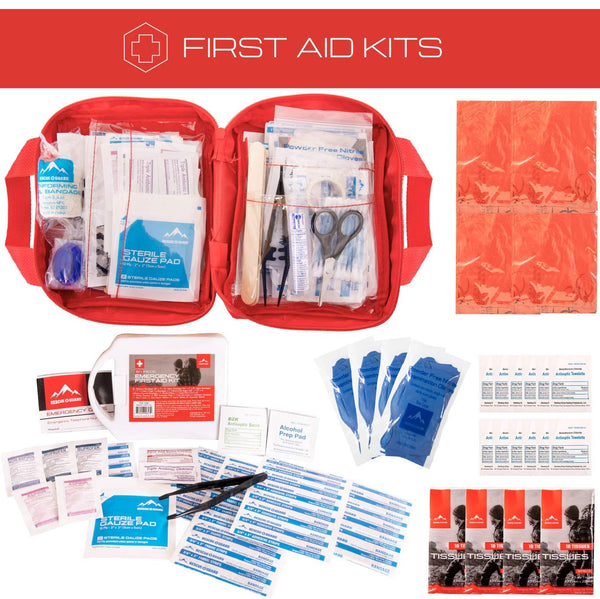 Rescue Guard First Aid Kit Hurricane Disaster or Earthquake Emergency Survival Bug Out Bag Supplies for Families - Up to 12 Day 72 Hours of Disaster Preparedness Supplies (Intermediate Survival Pack)