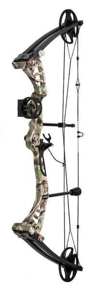 Leader Accessories Compound Bow 30-55lbs Archery Hunting Equipment with Max Speed 296fps (Green Camo. with Kit)