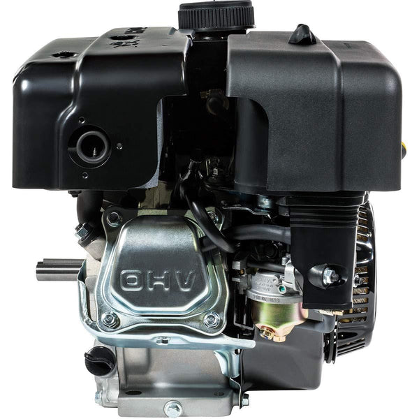 XtremepowerUS 7HP 4-Stroke Gas Engine OHV Industrial Grade Gasoline Engine Recoil Start Go Kart Log Splitter Lifan Type Engine 212CC, Black