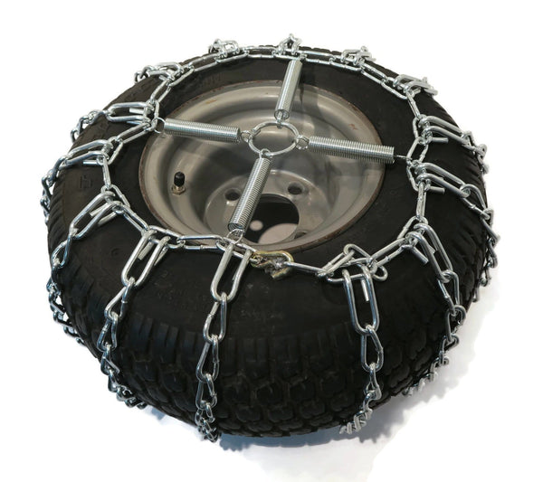 The ROP Shop 2 Link TIRE Chains & TENSIONERS 13x5x6 for Garden Tractors/Riders/Snowblower