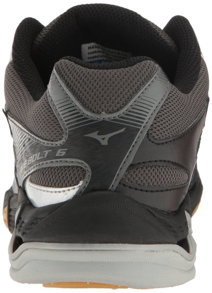 Mizuno Wave Bolt 6 Womens Volleyball Shoes, Black/Silver, 8 B US [product _type] Mizuno - Ultra Pickleball - The Pickleball Paddle MegaStore