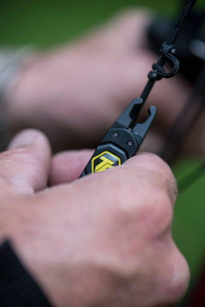 TruFire Patriot Archery Compound Bow Release - Adjustable Black Wrist Strap