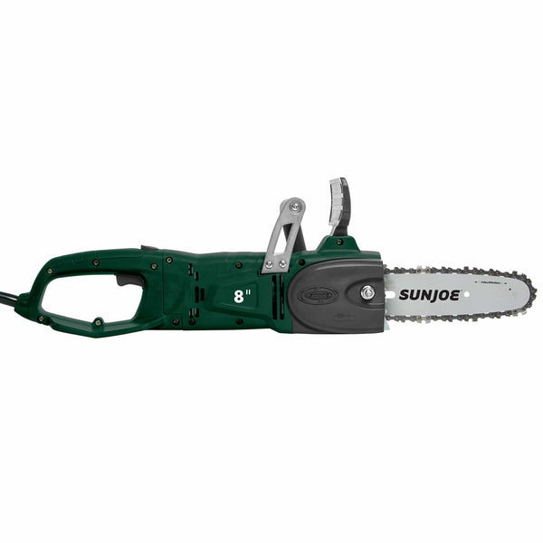 Sun Joe SWJ806E-HTG 8-Inch 8.0 Amp 2-in-1 Convertible Pole Chain Saw, Hunter Green