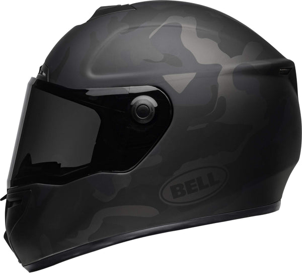 Bell SRT Street Motorcycle Helmet (Stealth Matte Black/Camo, Medium)