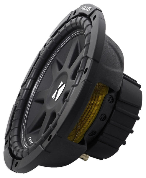 2) Kicker C104 10" 300W Comp 4-Ohm Car Audio Subwoofers Subs C10 Pair | 43C104