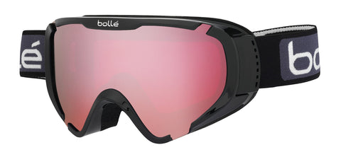Bolle Explorer OTG Goggles, Shiny Black, Vermillion Lens