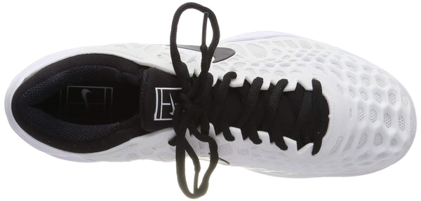 Nike Mens Zoom Cage 3 Tennis Shoes (8 M US) White/Black [product _type] Nike - Ultra Pickleball - The Pickleball Paddle MegaStore