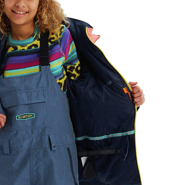 Burton Girls' Hart Jacket, Medium, Light Denim Multi, Small