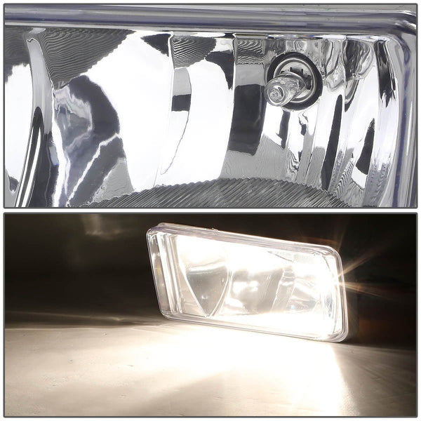 Chevy/GMC GMT900 Truck Pair of Bumper Driving Fog Lights (Chrome1)