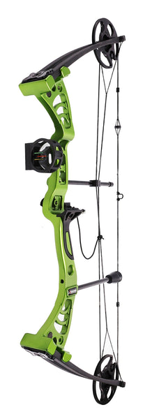 Leader Accessories Compound Bow 30-55lbs Archery Hunting Equipment with Max Speed 296fps (Green/Black with Kit)