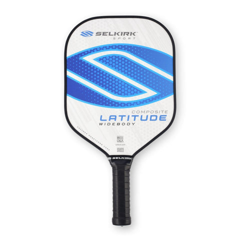 Selkirk Latitude Widebody Composite Pickleball Paddle - USAPA Approved - PowerCore Polymer Core - PolyFlex Composite Surface - EdgeSentry Protection - ThinGrip Handle (Blue Force) [product _type] Selkirk Sport - Ultra Pickleball - The Pickleball Paddle MegaStore