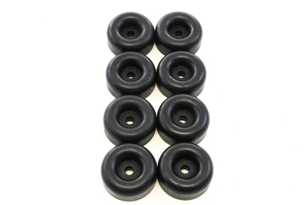 Red Hound Auto 8 Rubber Bumpers for Trailer Compatible with Ramp Door Truck 2.5 Inches Round Replacement Cargo Stop