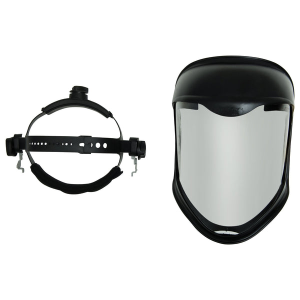 Uvex Bionic Face Shield with Clear Polycarbonate Visor and Anti-Fog/Hard Coat (S8510)