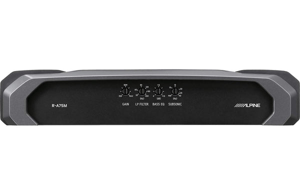 Alpine R-A75M R-Series Monoblock Subwoofer Amplifier - 750 Watts Rms Power with 0 Gauge Amplifier Kit