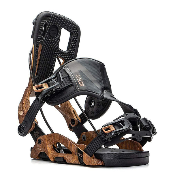Flow Fuse Hybrid Snowboard Bindings (Brown, L) - Men's