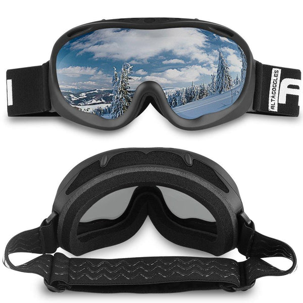 ALKAI Alta Ski Goggles, Snowboard Goggles Anti-Fog, 100% UV Protection, Double-Layer Spherical Lenses, Helmet Compatible Medium Fit Snow Goggles for Men & Women