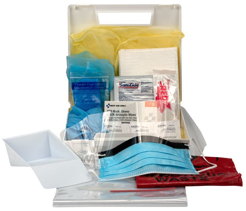 First Aid Only Bloodborne Pathogen Personal Protection Kit With 6 Pc. Cpr Pack, 31-Piece Kit