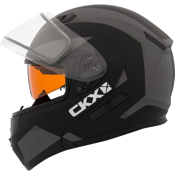 Snowmobile Helmet Modular Flip Up CKX Flex RSV Control Grey Black Mat 3XLarge XXX-Large