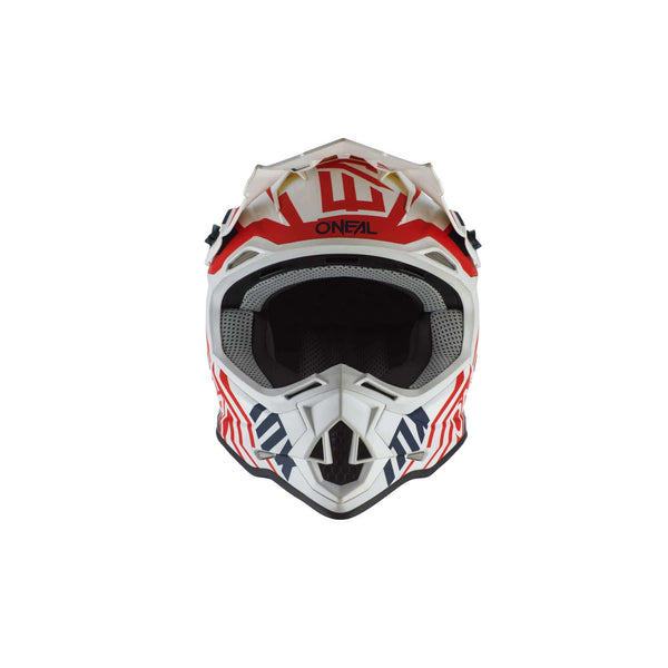 O'Neal 2 Series Unisex-Adult Off-Road Helmet (White/Blue/Red, M)
