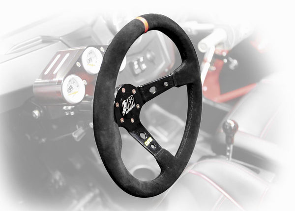 Dragonfire Racing Sport Steering Wheel (Round Suede / 2.5" Offset)