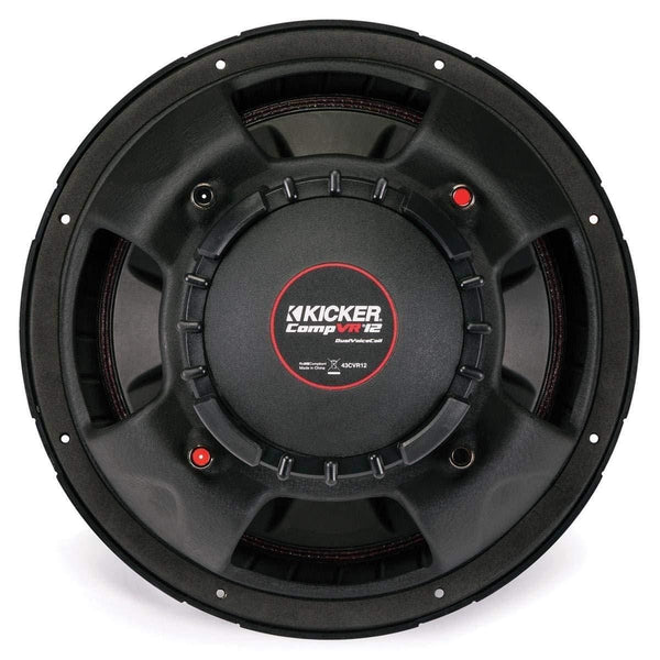 Kicker CompVR CVR122 (43CVR122) 800W Peak (400W RMS) 12" CompVR Series Dual 2-Ohm Car Subwoofer