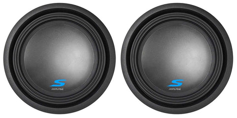 (2) Alpine S-W12D2 12" 3600 Watt Dual 2-Ohm Car Audio Subwoofers DVC Subs SW12D2