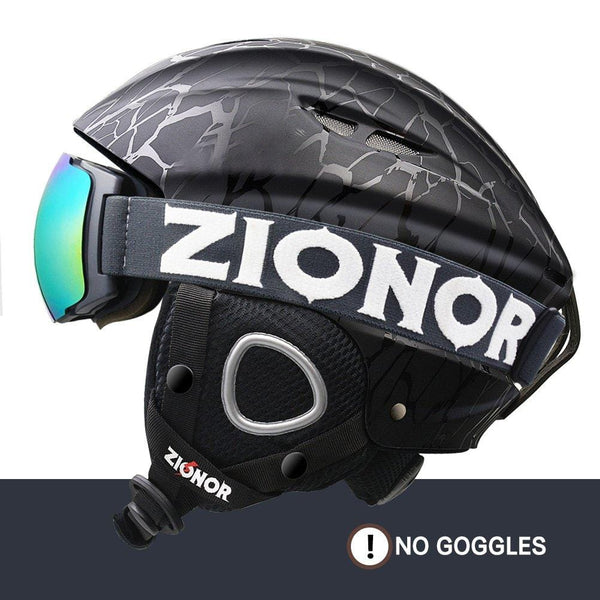ZIONOR Lagopus H1 Ski Snowboard Helmet for Men Women - Air Flow Control Adjustable Fit Crack (Medium)