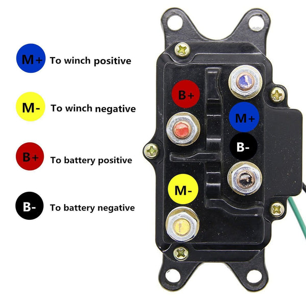 12V 250A Winch Solenoid Relay Contactor Thumb Truck for ATV UTV 4x4 vehicles