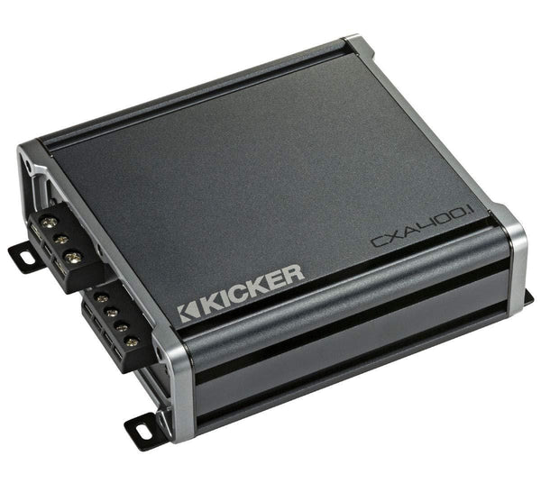 Dual 12" Kicker CompC Sub Package with Kicker 46CXA400.1 Amp & Vented Enclosure