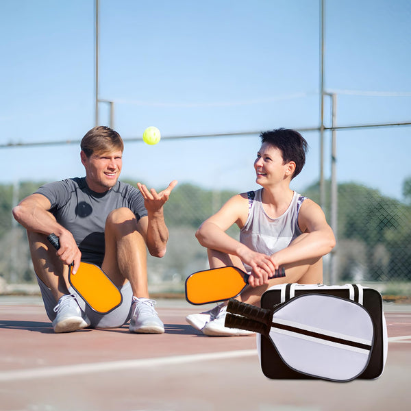 SPOENGRU Pickleball Bag Pickleball Tote Bag Pickleball Bag for Women Men Women’s Hand Gym Bag Water Bottle Holder With Pickleball Racquet Paddle Holder