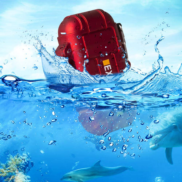 lcfun Waterproof Lighter Outdoor Windproof Lighter Dual Arc Electric Lighters Rechargeable-Flameless-Plasma Lighter for Camping,Hiking,Outdoor Adventure (Red)