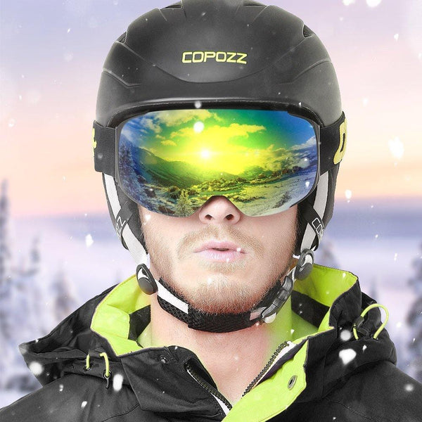 COPOZZ Ski Goggles, G2 Magnetic Snowboard Snow Goggles -2 Seconds Quick Change Lens, Imported Double-Layer Anti Fog Lens -UV400 Over Glasses OTG Helmet Compatible - for Men Women Youth Unisex