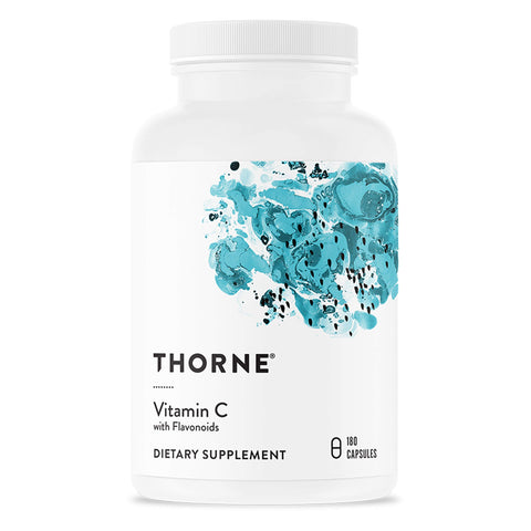 Thorne Research - Vitamin C with Flavonoids - Blend of Vitamin C and Citrus Bioflavonoids from Oranges, The Way They're Found Together in Nature - 180 Capsules