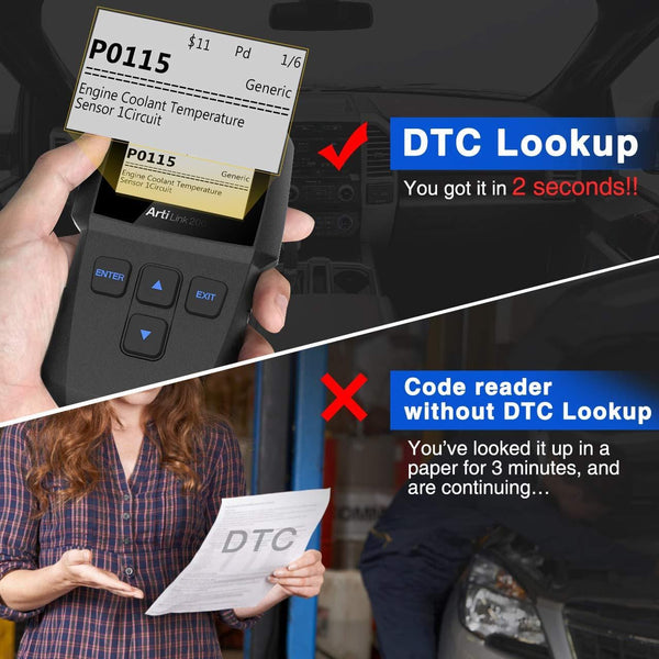 OBD2 Scanner - Fault Code Reader with Clear Check Engine Light, CAN OBDII Car Diagnostic Scan Tool for All 1996+ Vehicles, Simple Operation Professional OBD Scanner TOPDON AL200