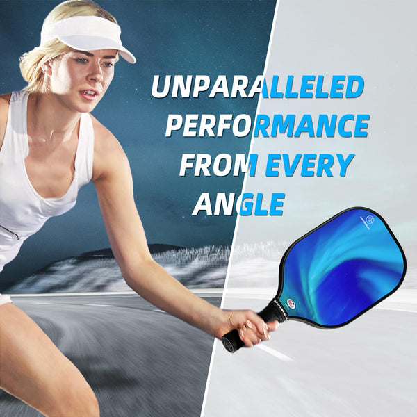 Pickleball Paddles Set of 2, USAPA Approved Pickle Ball Rackets 2 Pack with 4 Pickleball Balls, Pickleball Bag, Pickleball Set with Indoor/Outdoor Gifts Games for Beginners & Pros