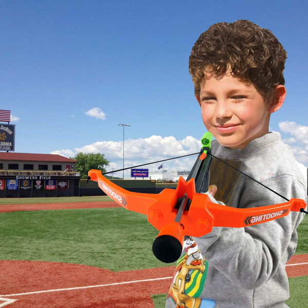 Kids Toy Crossbow Set, Archery Crossbow Set, Bow & Arrow Toy, Basic Archery Set Indoor Outdoor Hunting Game, Bow and Arrow Soft Foam Toy for Kids Boys Girls--Include 4 Targets and 12 Foam Arrows