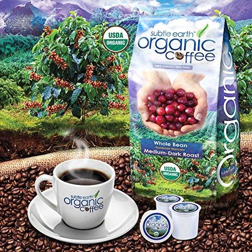 2LB Cafe Don Pablo Subtle Earth Organic Gourmet Coffee - Medium-Dark Roast - Whole Bean Coffee USDA Certified Organic, 2 Pound