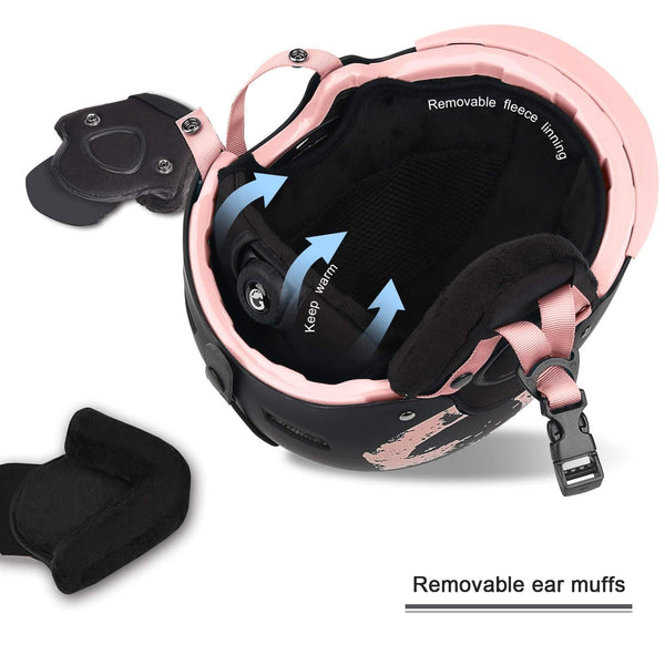 GROTTICO Ski-Snow Helmet for Kids-Youth-Women-Men - Snowboard Helmet with Visor Pass ASTM Certified Safety, 3 Sizes Options