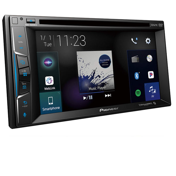 Pioneer Multimedia Double-Din In-Dash 6.2" WVGA Display DVD Receiver Apple CarPlay/Built-in Bluetooth/SiriusXM-Ready/AppRadio Mode/ Spotify & Pandora WITH FREE ALPHASONIK EARBUDS