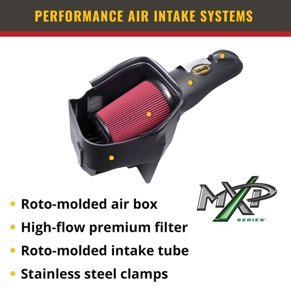 Airaid 451-328 MXP Red Cold Air Intake System with Dry Filter